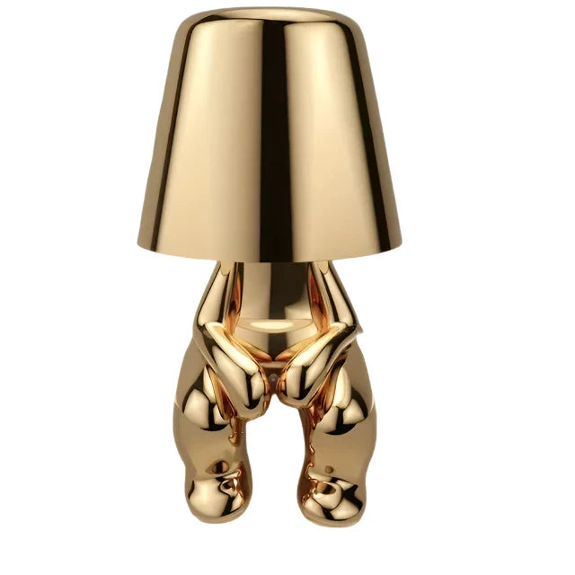 Modern LED table lamp in sculpture design – Decorative statue lamp for living room | Stornfield