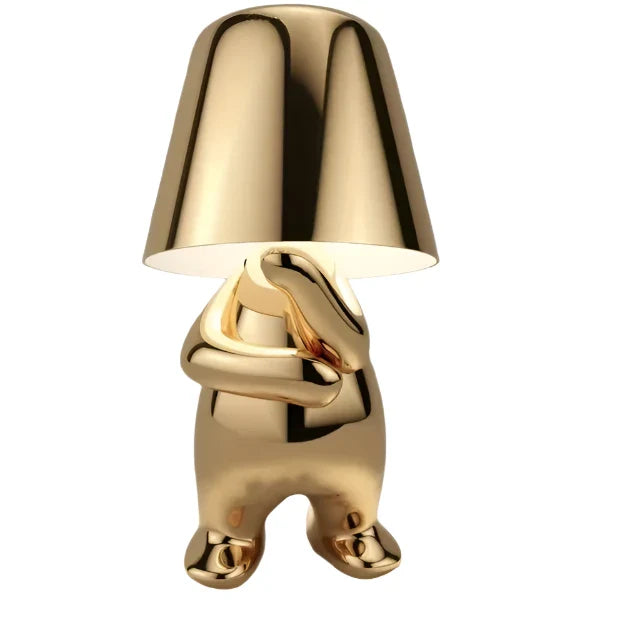 Modern LED table lamp in sculpture design – Decorative statue lamp for living room | Stornfield