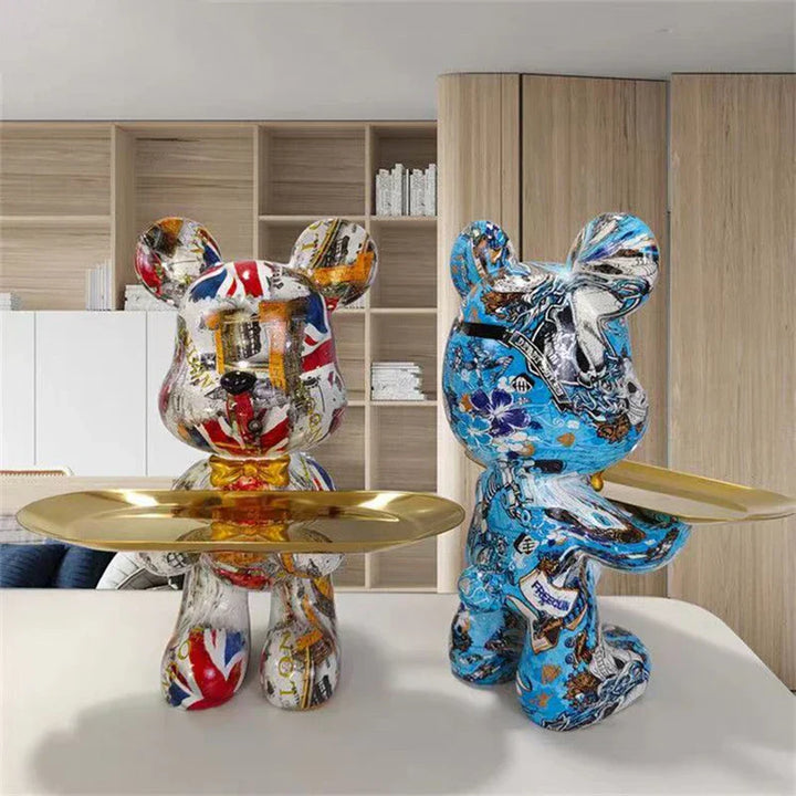 Stornfield | Bear Graffiti Figurine Key Storage
