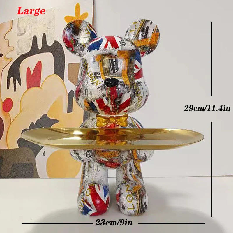 Stornfield | Bear Graffiti Figurine Key Storage