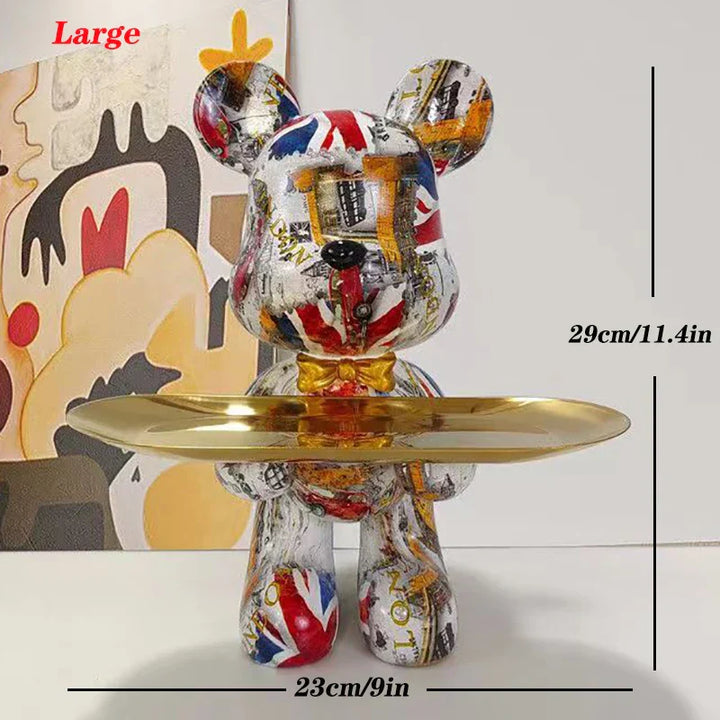 Stornfield | Bear Graffiti Figurine Key Storage