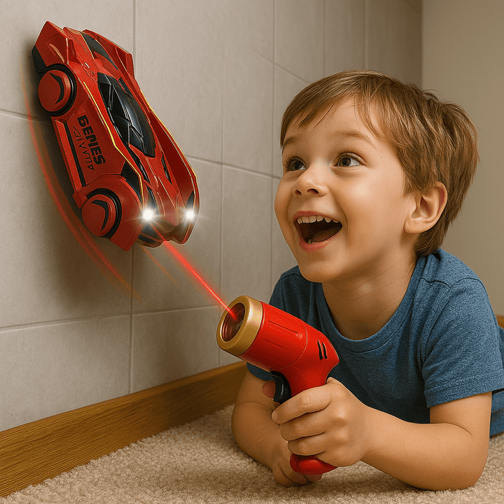 Stornfield | Laser-controlled wall climbing RC car