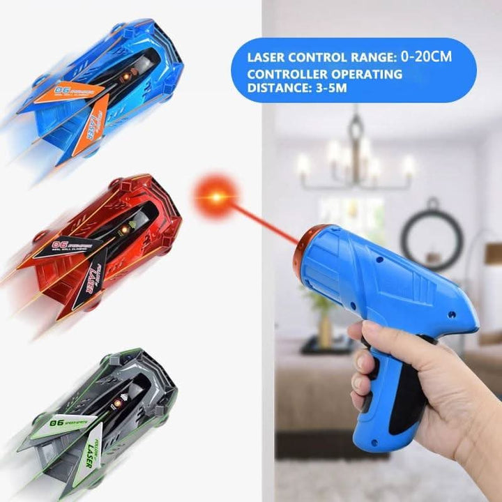 Stornfield | Laser-controlled wall climbing RC car