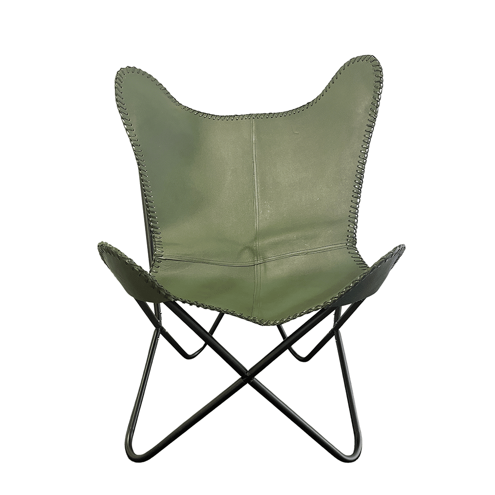 Bat chair made of real leather (available in different colors) | Stornfield