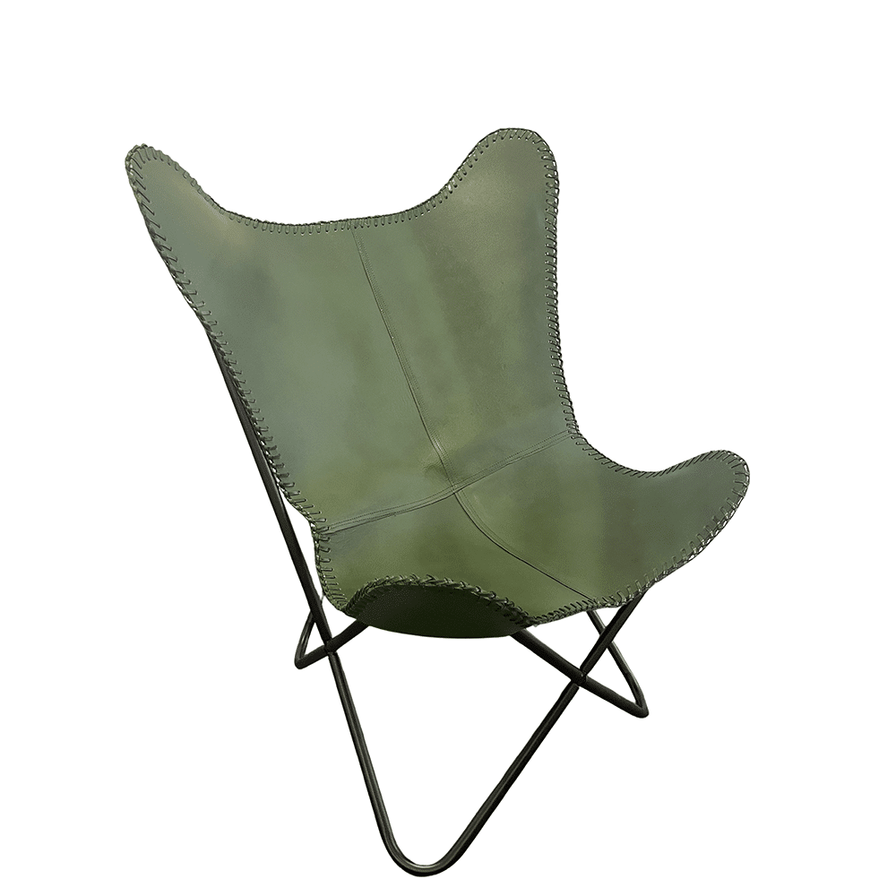 Bat chair made of real leather (available in different colors) | Stornfield