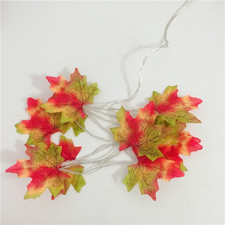 Thanksgiving Décor Fall Maple Leaf String Lights | Stornfield