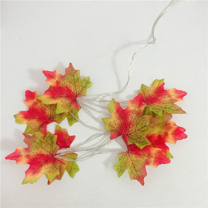 Thanksgiving Décor Fall Maple Leaf String Lights | Stornfield