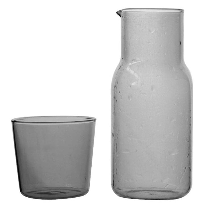 Glass Carafe & Tumbler Set – 500ml Borosilicate Water Set | Stornfield