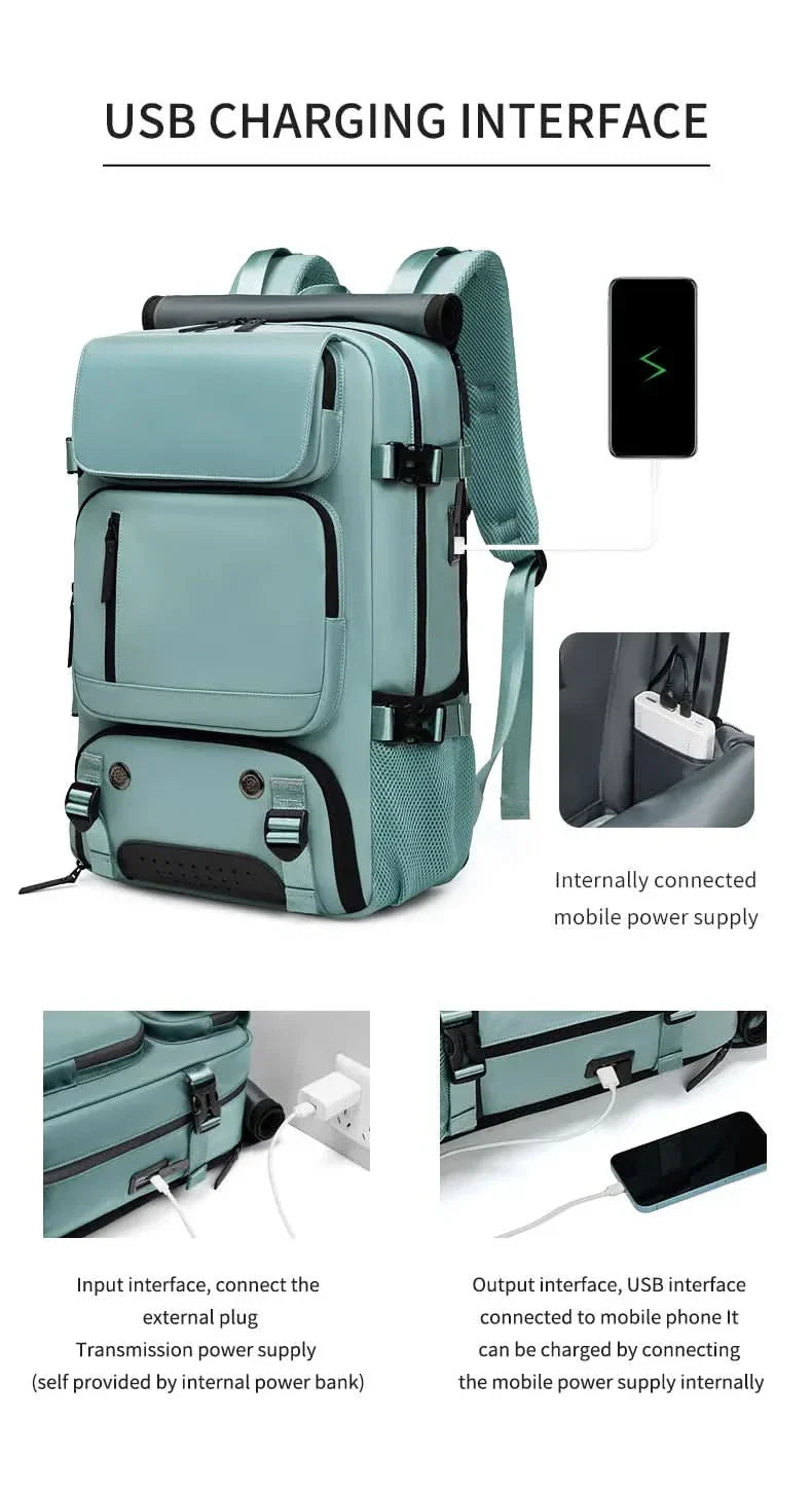Stornfield | Large waterproof travel backpack with USB port