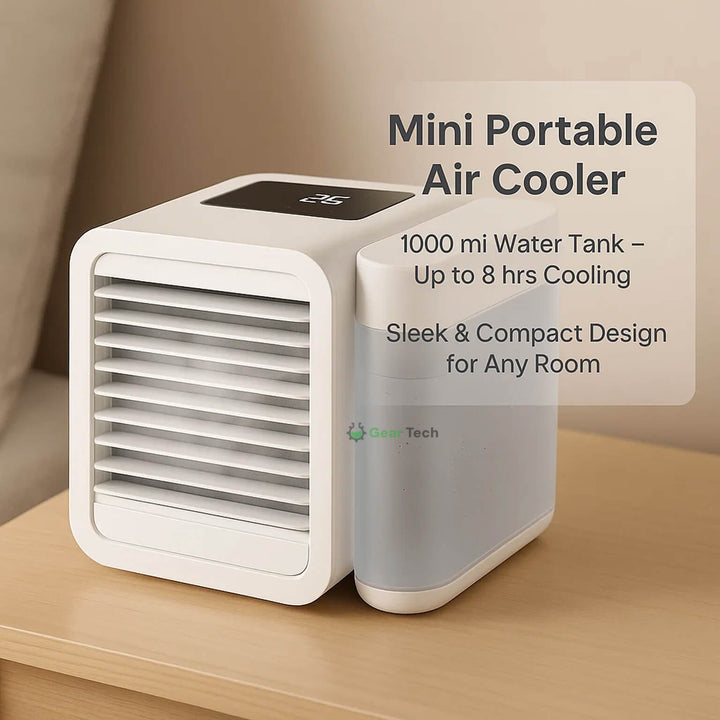MicroCool Mini Air Conditioner Portable Evaporative Swamp Cooler with 1000ml Water Tank | Stornfield