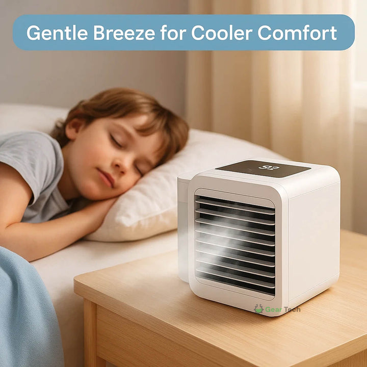 MicroCool Mini Air Conditioner Portable Evaporative Swamp Cooler with 1000ml Water Tank | Stornfield