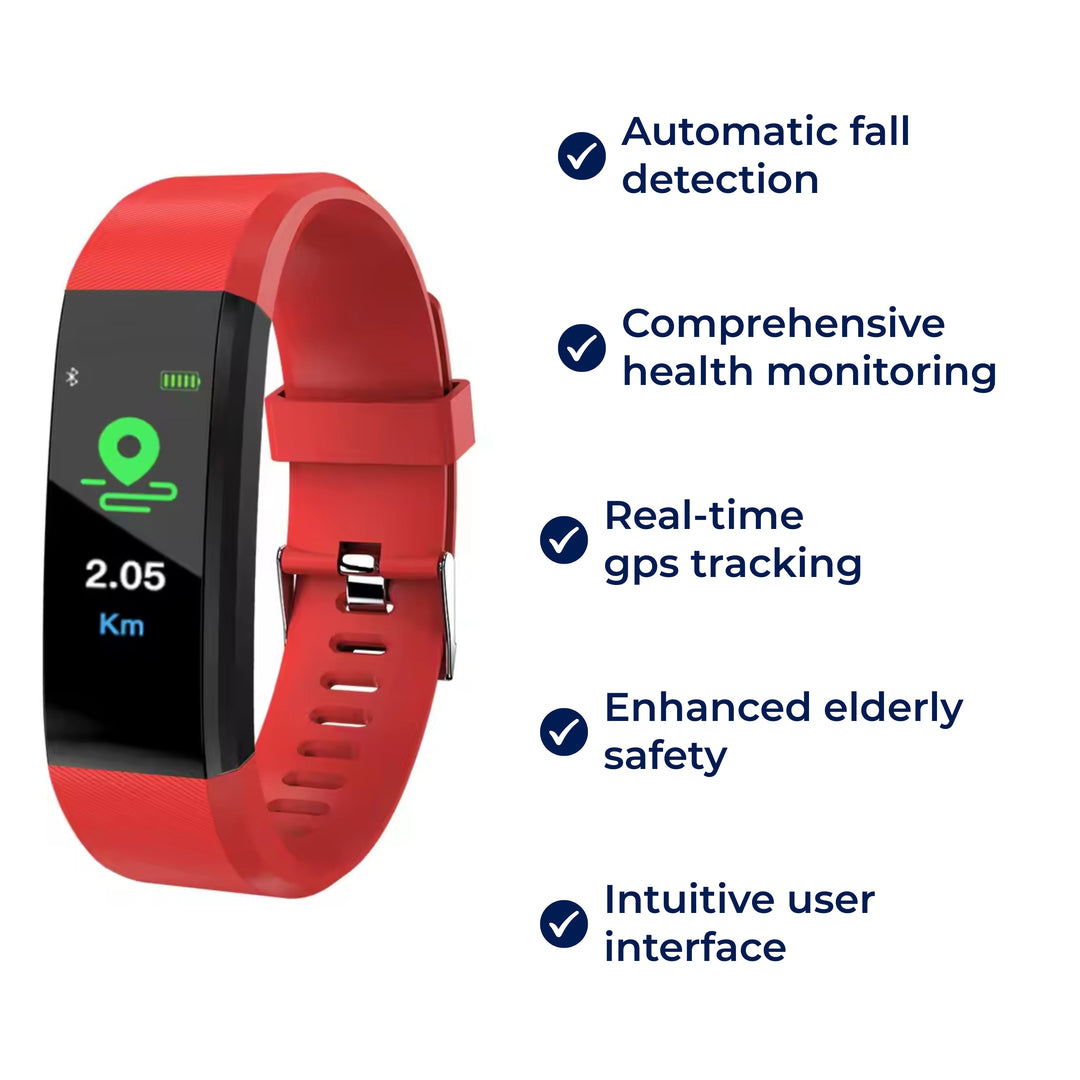 GuardianTime | Smartwatch for Seniors – Fall Detection – Health Monitoring – GPS Tracker – Elderly Safety Stornfield
