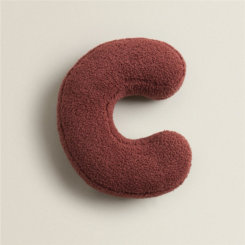 Stornfield | Fleece Alphabet Letter F Cushion