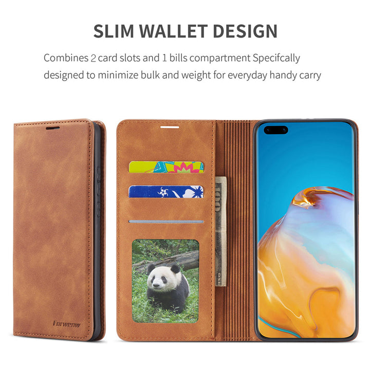 Stornfield | Huawei Case: Magnetic Leather Pouch for Stylish Protection
