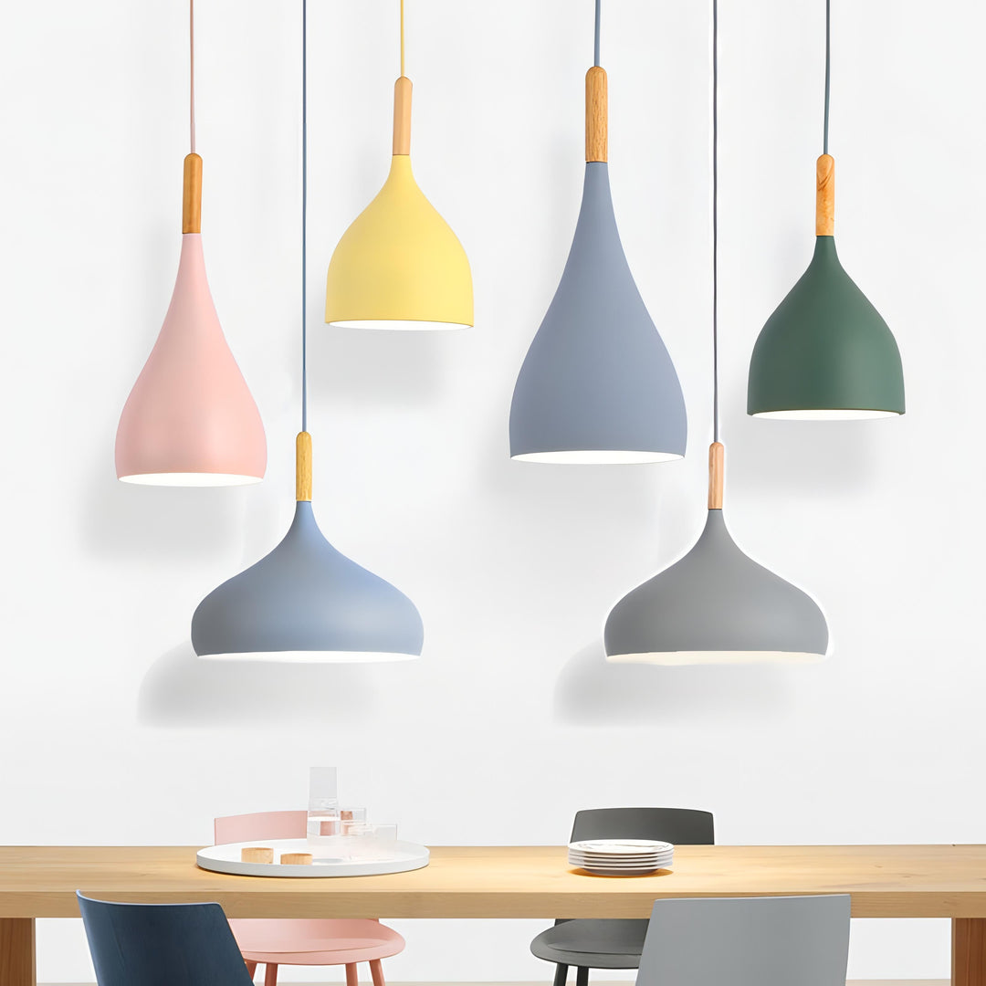 Stornfield | Talon - Modern Wooden Teardrop Pendant Light Scandinavian Ceiling Light