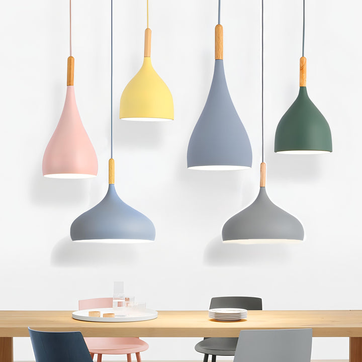 Stornfield | Talon - Modern Wooden Teardrop Pendant Light Scandinavian Ceiling Light