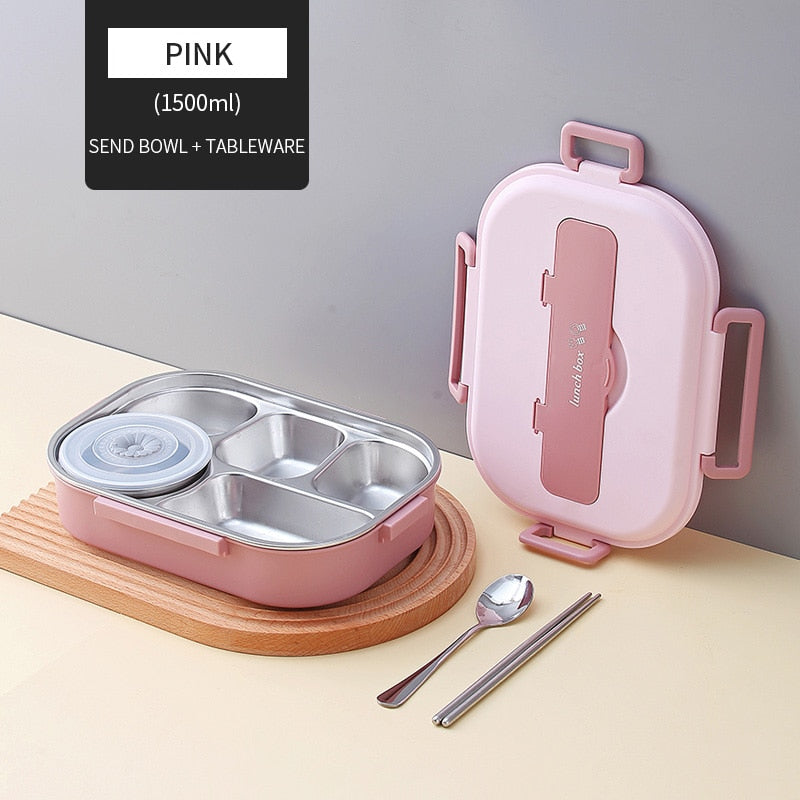 Stainless Steel Multi Compartment Kids Lunch Box | Stornfield
