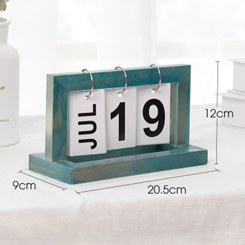 Wooden Flip Desktop Daily Calendar | Stornfield