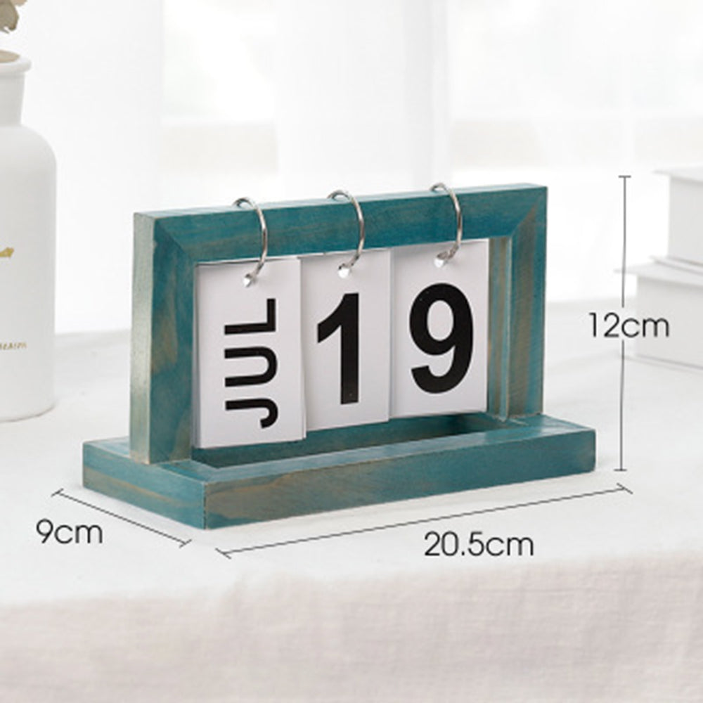 Wooden Flip Desktop Daily Calendar | Stornfield