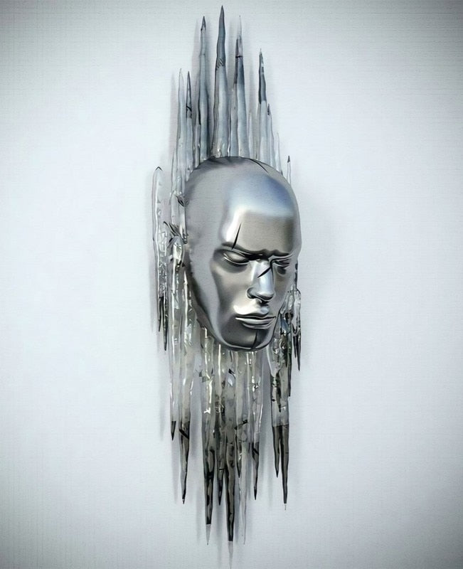 Stornfield | Metal Figure Statues Abstract Canvas Painting Styles Wall Art Couples Love Sculpture Poster Print Home Decor Living Room Gifts