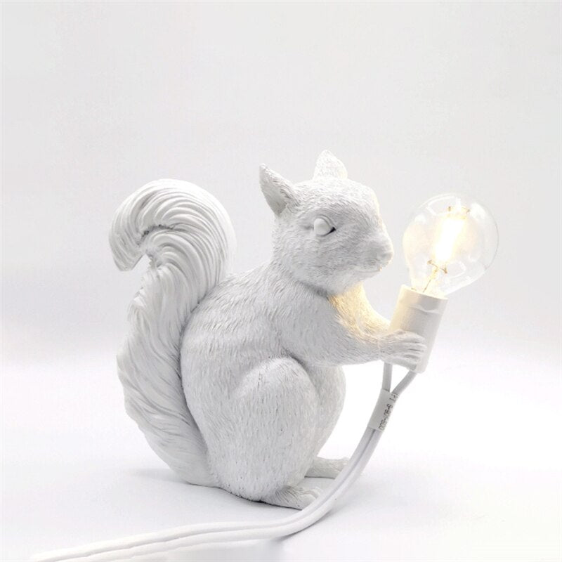 Stornfield | SquirrelBright Nordic Squirrel Table Lamp | Designer Decor | Ambient LED Light | Perfect for Home
