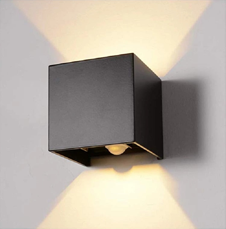 Ari - Outdoor Square Up/Down Wall Sensor Light IP65 | Stornfield