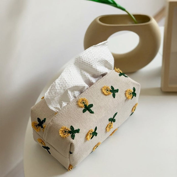 Japanese Style Environment Friendly Flower Tissue Box | Stornfield