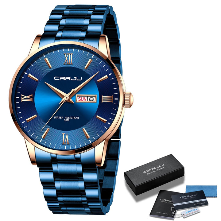 Stornfield | Men's Luxury Waterproof Sports Watch – Stainless Steel Quartz Chronograph