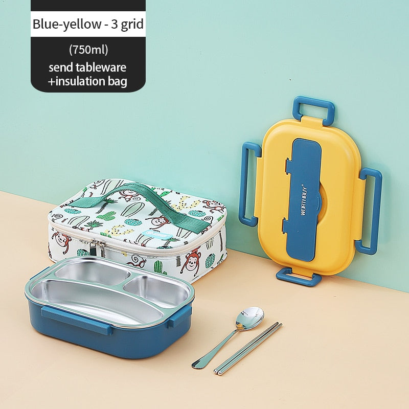 Stainless Steel Multi Compartment Kids Lunch Box | Stornfield