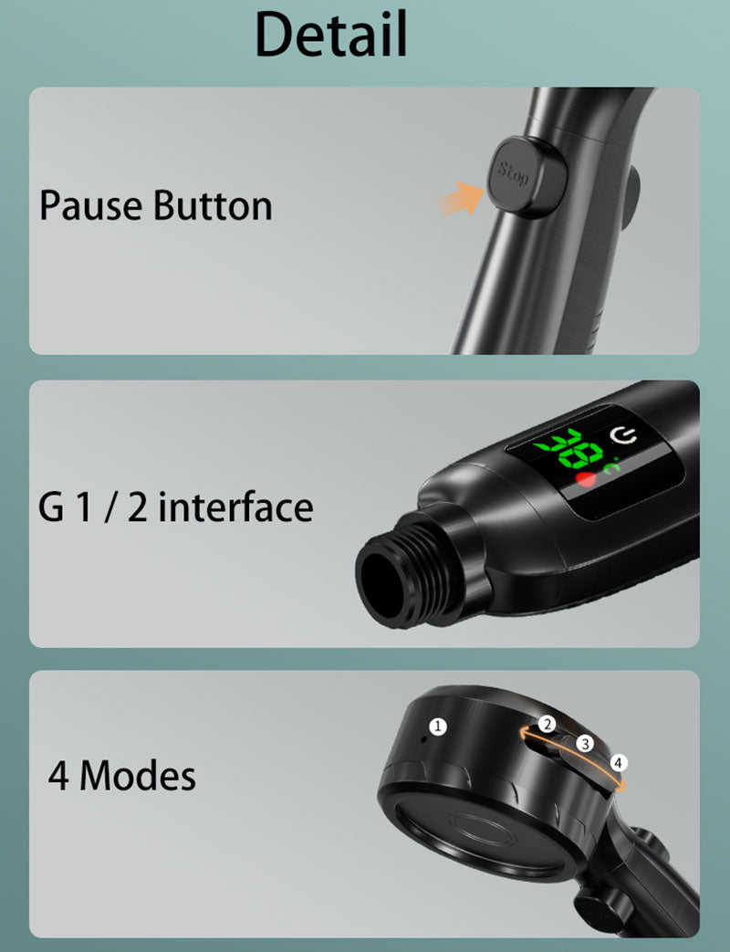 Stornfield | Hand Shower with Temperature Display on Sale