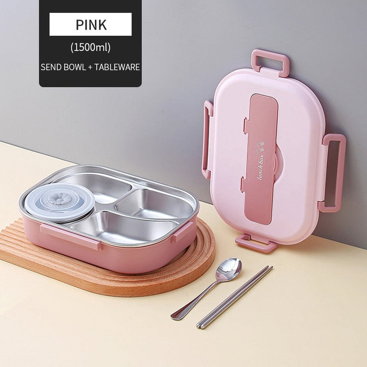 Stainless Steel Multi Compartment Kids Lunch Box | Stornfield
