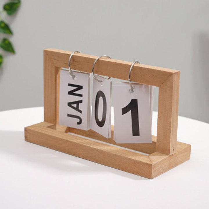 Wooden Flip Desktop Daily Calendar | Stornfield