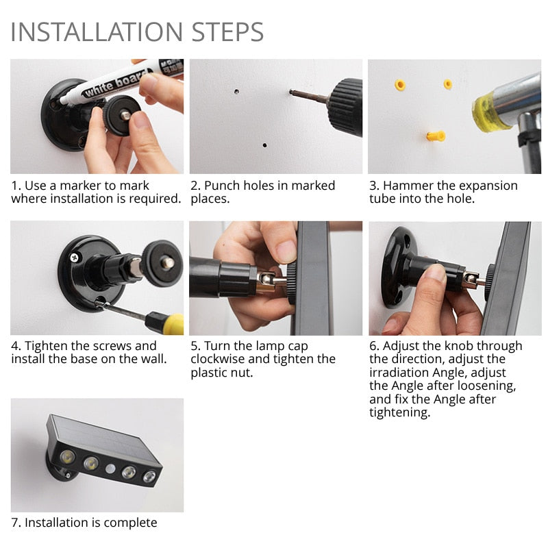 LED Solar Motion Sensor Outdoor Light | Stornfield