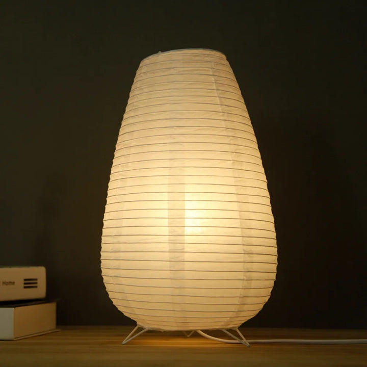 Stornfield | Japanese Wabi-Sabi Style Cylindrical Rice Paper Lamp