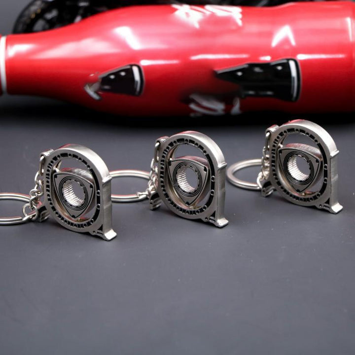 Spinning Rotor Metal Keychain | Stornfield