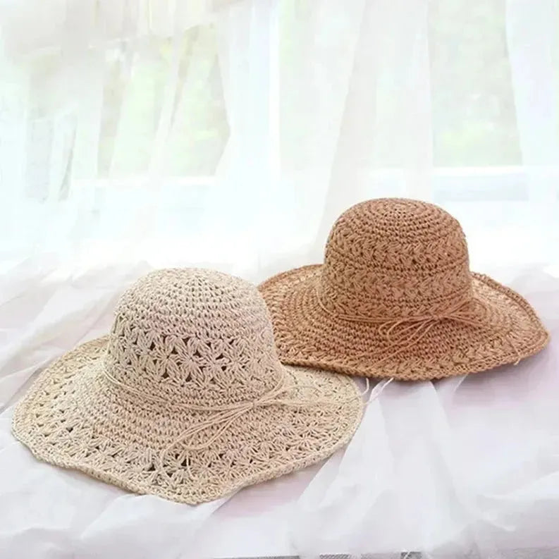 Women's Sun Hat – Lightweight Retro Straw Beach Hat | Ideal for Summer and Vacation | Stornfield