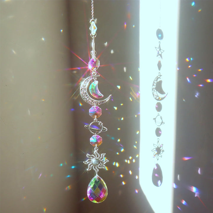 Dream Combo Symphony Crystal Wind Chime Moon Sun Catcher | Stornfield