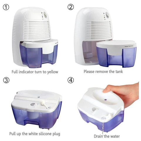 Powerful Portable Mini Basement Garage Crawl Space Home Dehumidifier | Stornfield