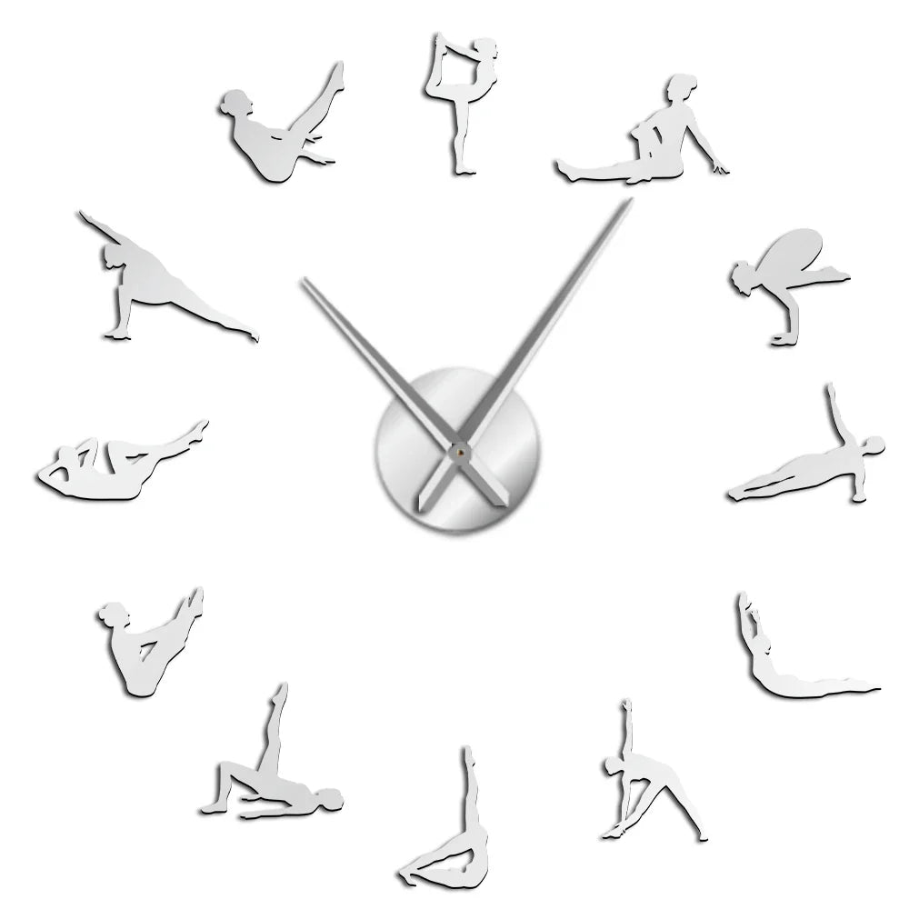 Stornfield | DIY Pilates Poses Wall Clock