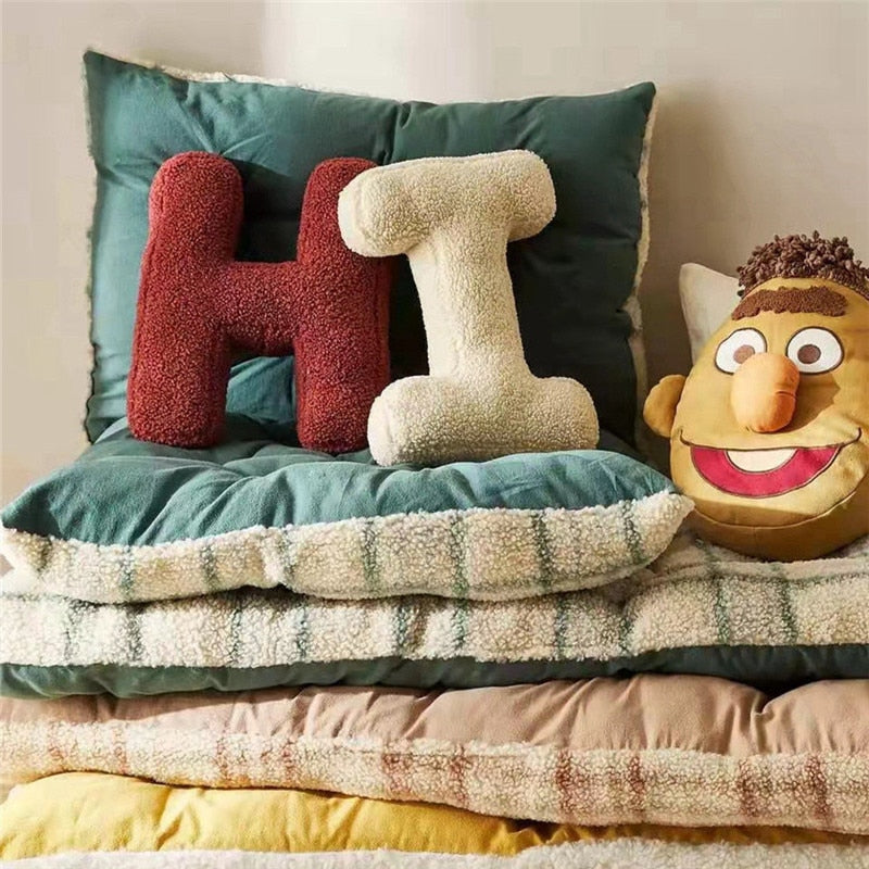 Stornfield | Fleece Alphabet Letter F Cushion