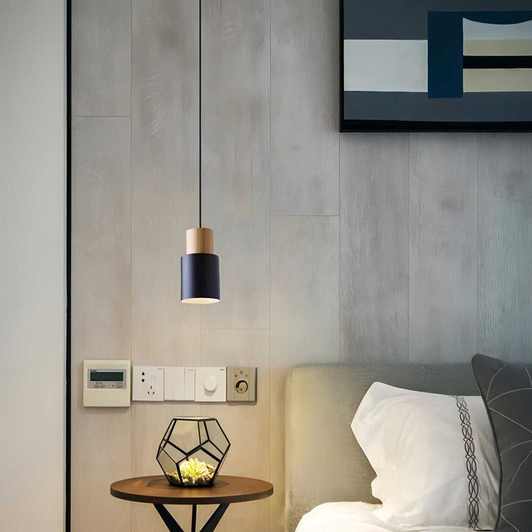 Stornfield | Jaziel - Nordic Round Wooden Pendant Lamp