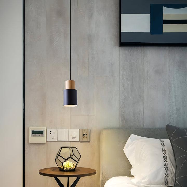 Stornfield | Jaziel - Nordic Round Wooden Pendant Lamp