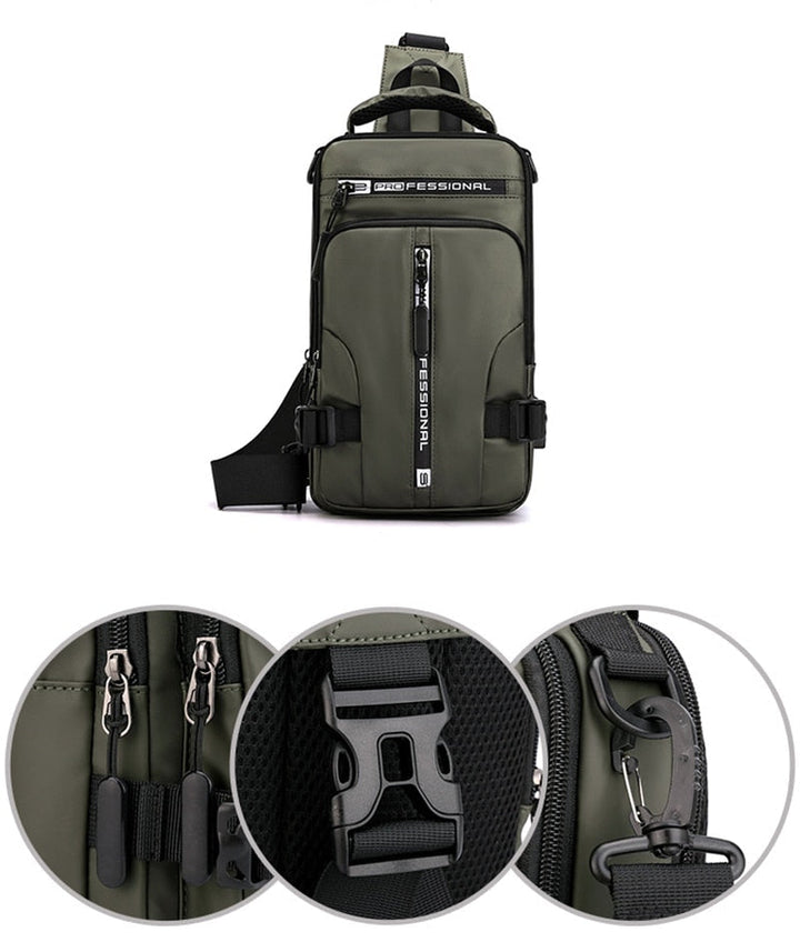 CityTrek Bag - Stylish Waterproof Oxford Crossbody Stornfield