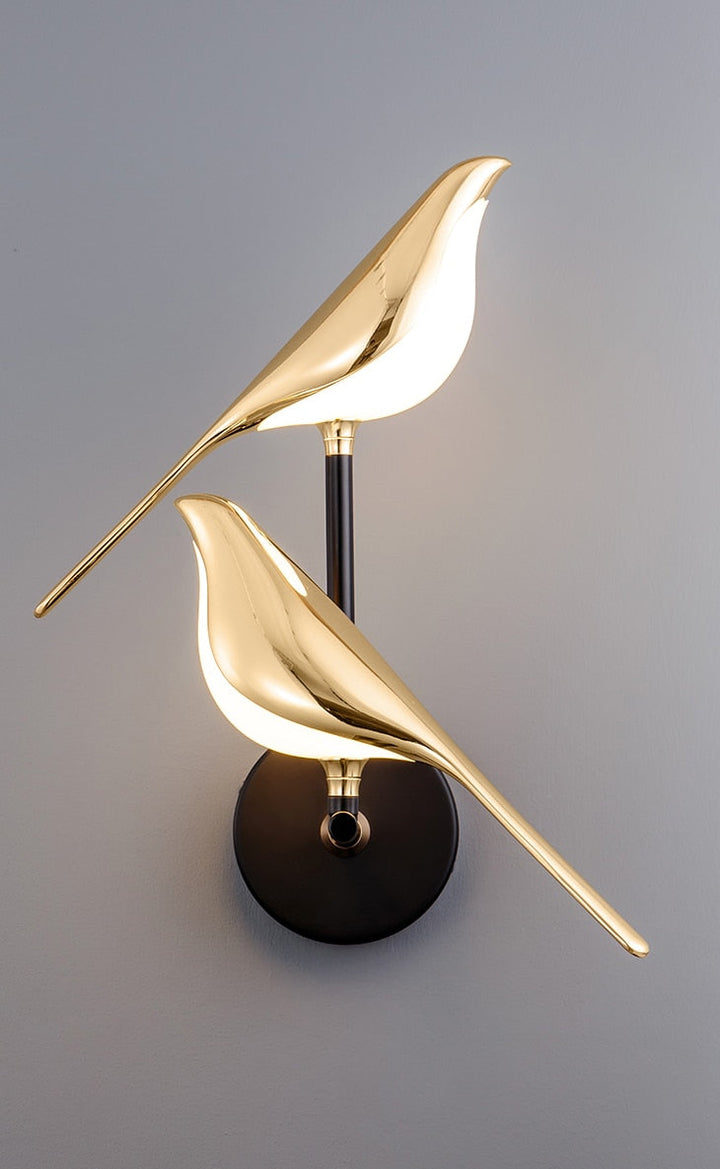 Scandinavian LED wall lamp with bird motif - Modern decorative wall light for stylish wall lighting | Stornfield