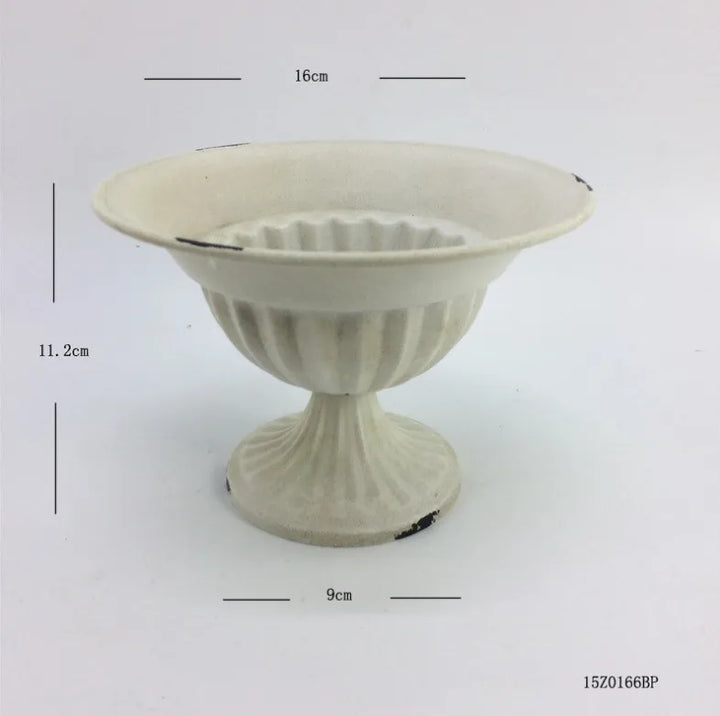 Stornfield | European Vintage Iron Chalice Vase