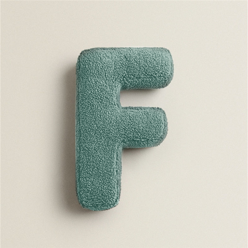 Stornfield | Fleece Alphabet Letter F Cushion