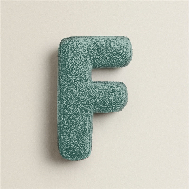 Stornfield | Fleece Alphabet Letter F Cushion