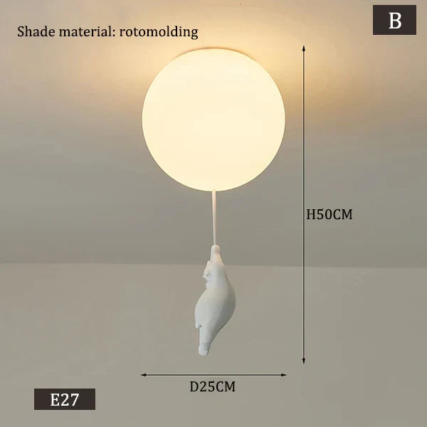 Stornfield | Hanging Bear Balloon Lamp