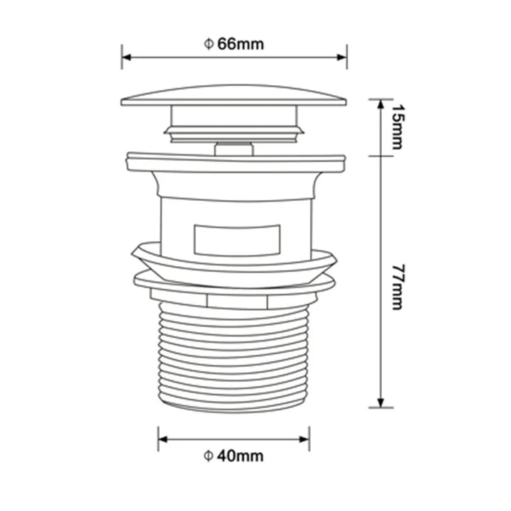 Bagnolux Rose Gold Sink Drain Valve Stornfield