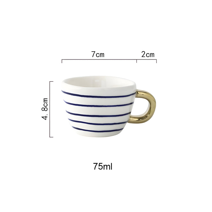 Ceramic mug with geometric design – Stylish and modern | Ideal for coffee or tea | Stornfield